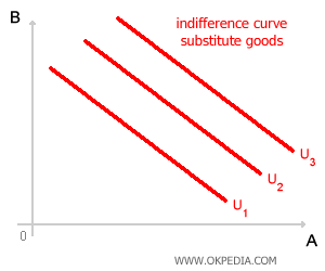 INDIFFERENCE CURVE OF SUBSTITUTE GOODS